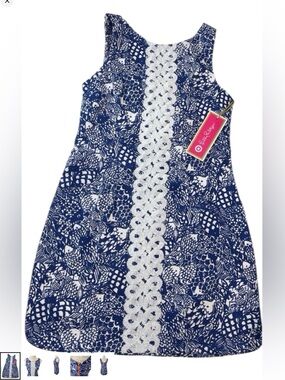 Lilly Pulitzer Target Dress Womens
Blue Fish Print Upstream Costal
Resort